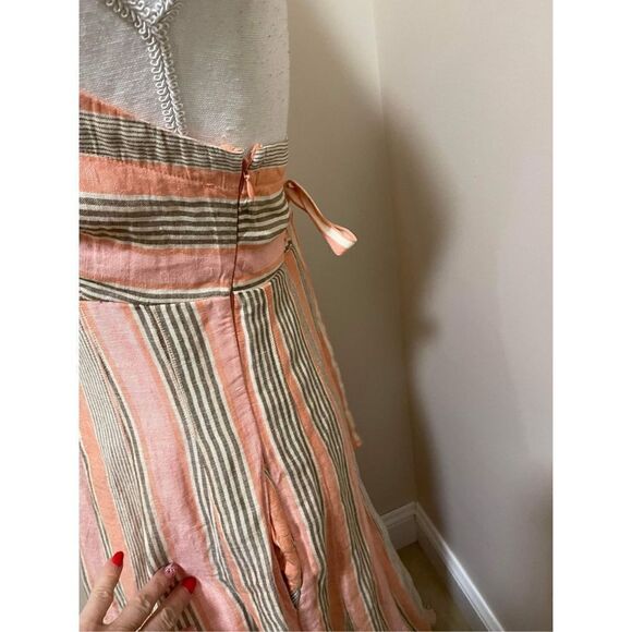 New Anthropologie x Maeve Square-Neck Tie-Back A-Line Midi Dress Size 6 - Picture 7 of 11